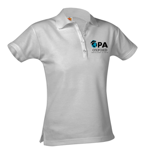 Girls Short Sleeve Polo Shirt with logo